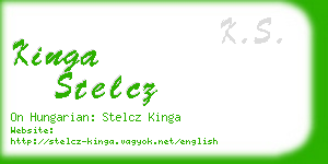 kinga stelcz business card